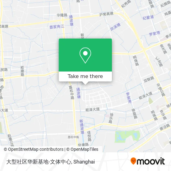 大型社区华新基地-文体中心 map