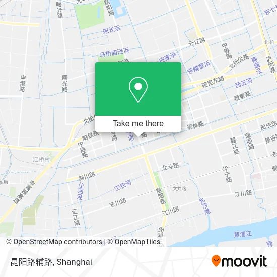 昆阳路辅路 map