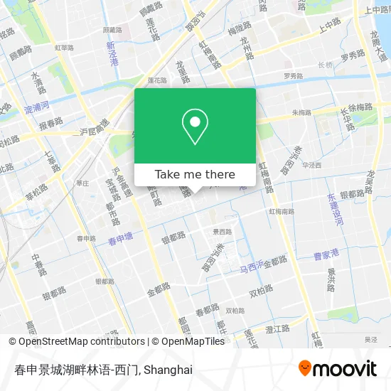 春申景城湖畔林语-西门 map