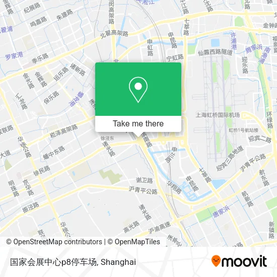 国家会展中心p8停车场 map