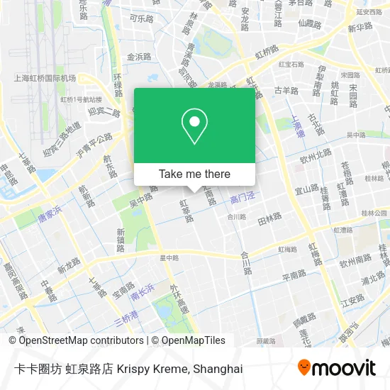 卡卡圈坊 虹泉路店 Krispy Kreme map