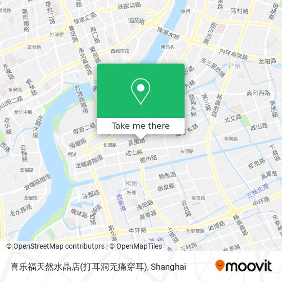 喜乐福天然水晶店(打耳洞无痛穿耳) map