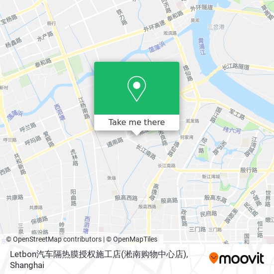 Letbon汽车隔热膜授权施工店(淞南购物中心店) map