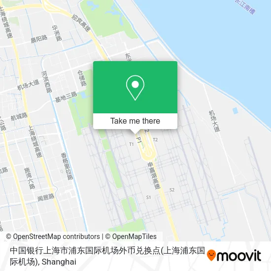 中国银行上海市浦东国际机场外币兑换点(上海浦东国际机场) map