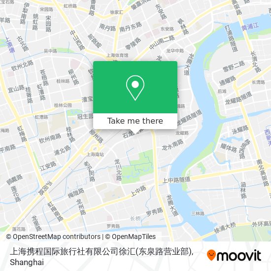 上海携程国际旅行社有限公司徐汇(东泉路营业部) map