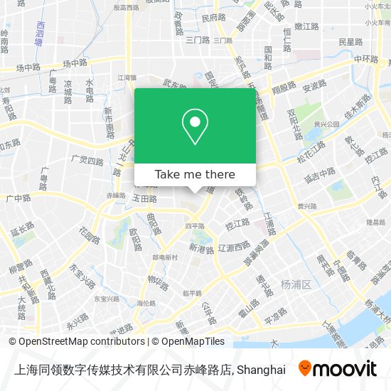 上海同领数字传媒技术有限公司赤峰路店 map