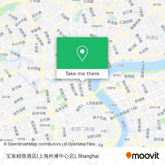 宝泉精致酒店(上海外滩中心店) map
