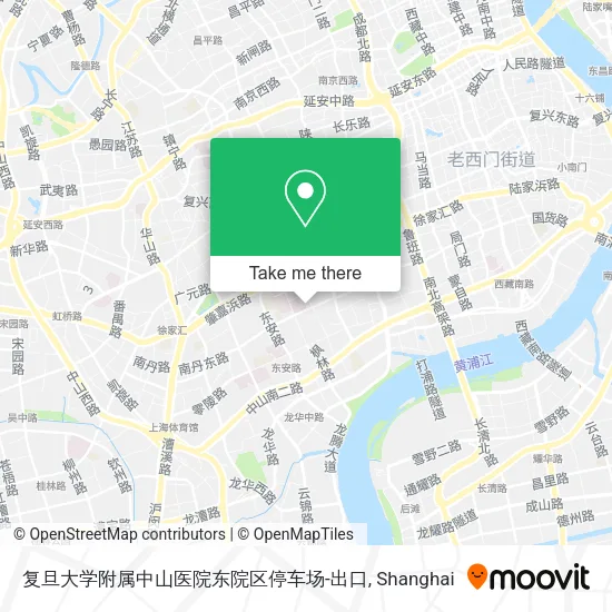 复旦大学附属中山医院东院区停车场-出口 map