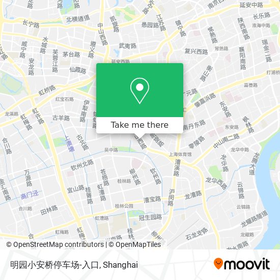 明园小安桥停车场-入口 map