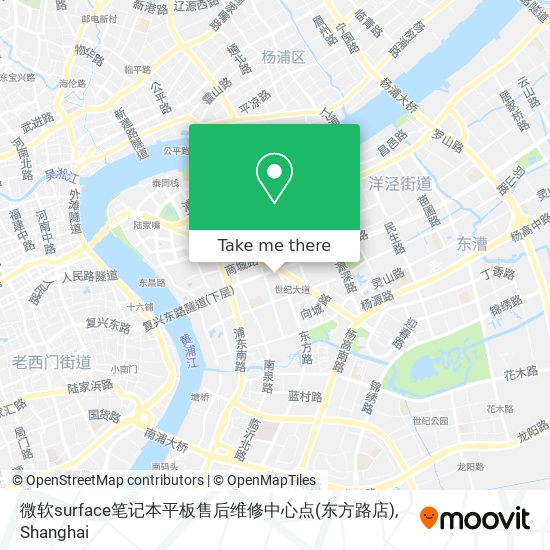 微软surface笔记本平板售后维修中心点(东方路店) map