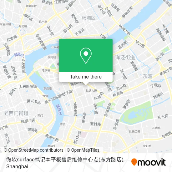 微软surface笔记本平板售后维修中心点(东方路店) map