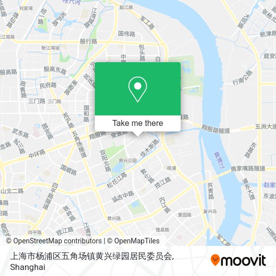 上海市杨浦区五角场镇黄兴绿园居民委员会 map