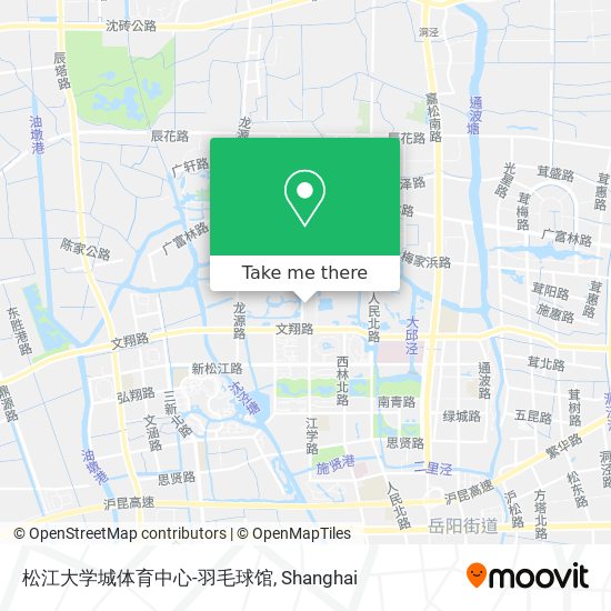 松江大学城体育中心-羽毛球馆 map