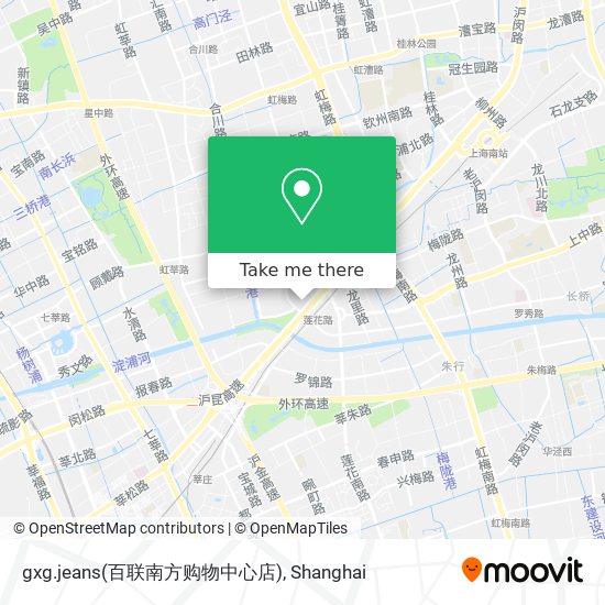 gxg.jeans(百联南方购物中心店) map