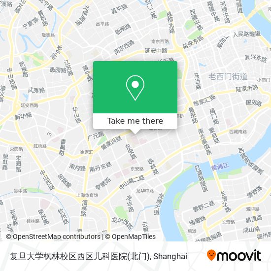 复旦大学枫林校区西区儿科医院(北门) map