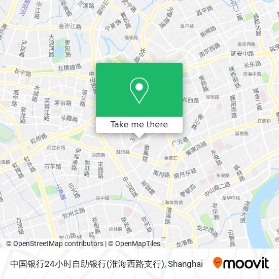 中国银行24小时自助银行(淮海西路支行) map
