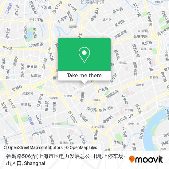 番禺路506弄(上海市区电力发展总公司)地上停车场-出入口 map