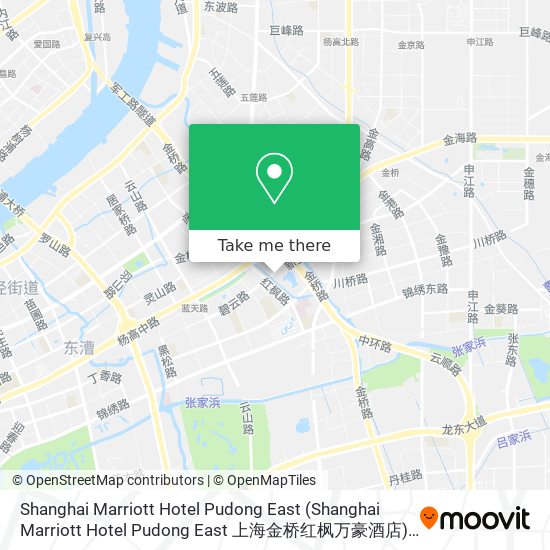 Shanghai Marriott Hotel Pudong East map