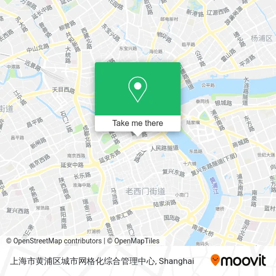 上海市黄浦区城市网格化综合管理中心 map