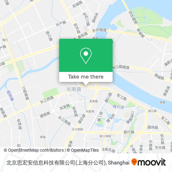 北京思宏安信息科技有限公司(上海分公司) map
