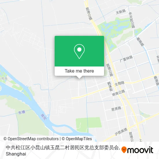 中共松江区小昆山镇玉昆二村居民区党总支部委员会 map