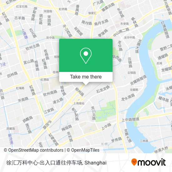 徐汇万科中心-出入口通往停车场 map