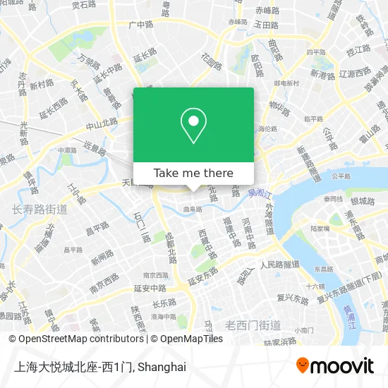 上海大悦城北座-西1门 map