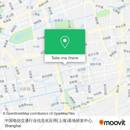 中国电信交通行业信息化应用(上海)基地研发中心 map