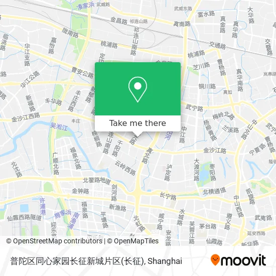 普陀区同心家园长征新城片区 map