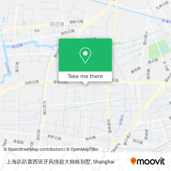 上海趴趴轰西班牙风情超大独栋别墅 map