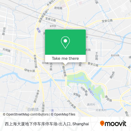 西上海大厦地下停车库停车场-出入口 map