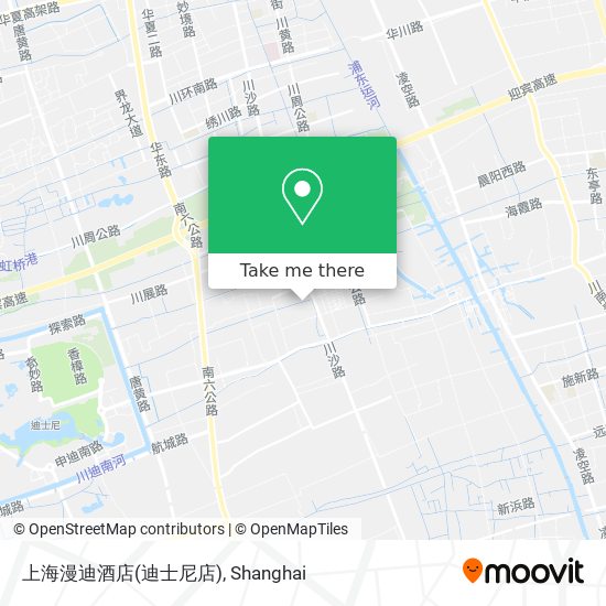 上海漫迪酒店(迪士尼店) map