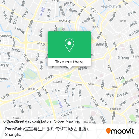 PartyBaby宝宝宴生日派对气球商城(古北店) map