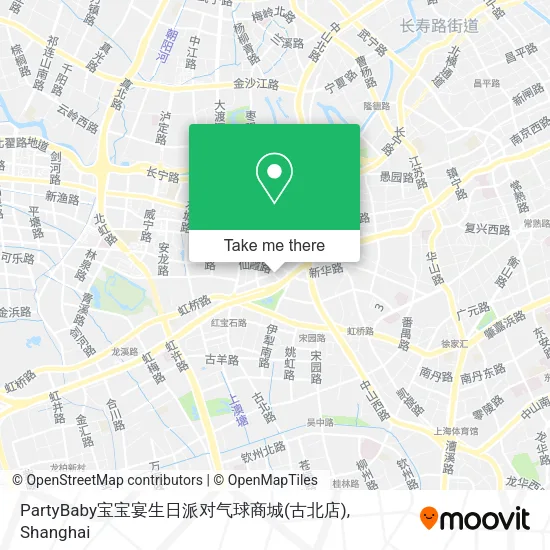 PartyBaby宝宝宴生日派对气球商城(古北店) map