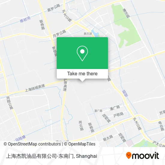 上海杰凯油品有限公司-东南门 map