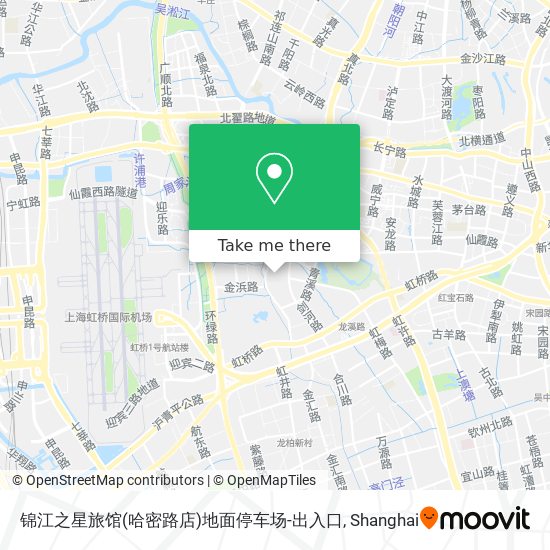 锦江之星旅馆(哈密路店)地面停车场-出入口 map