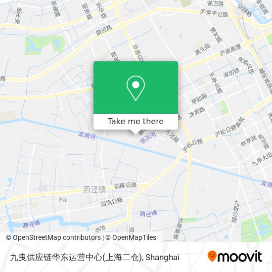 九曳供应链华东运营中心(上海二仓) map