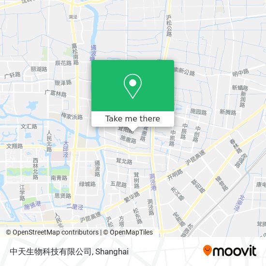 中天生物科技有限公司 map