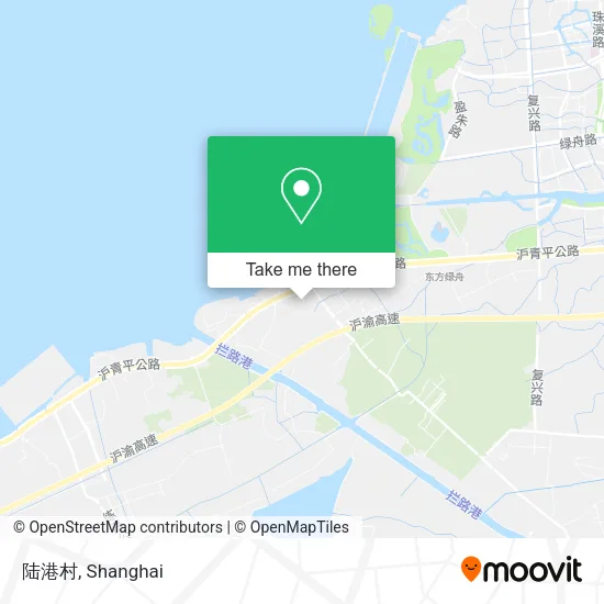 陆港村 map