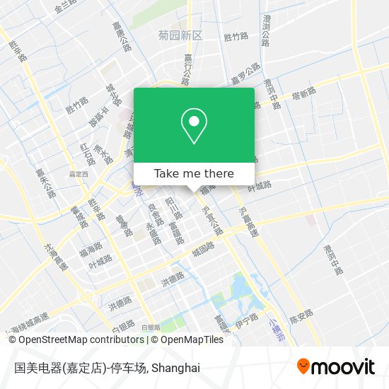 国美电器(嘉定店)-停车场 map