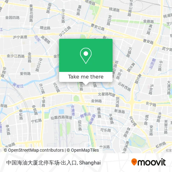 中国海油大厦北停车场-出入口 map