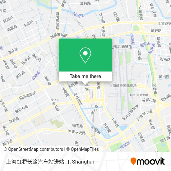 上海虹桥长途汽车站进站口 map