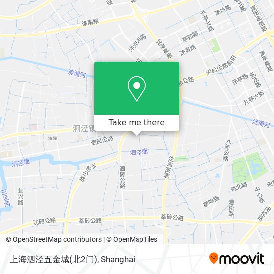 上海泗泾五金城(北2门) map