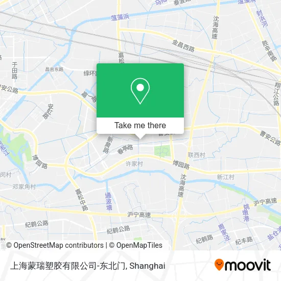 上海蒙瑞塑胶有限公司-东北门 map