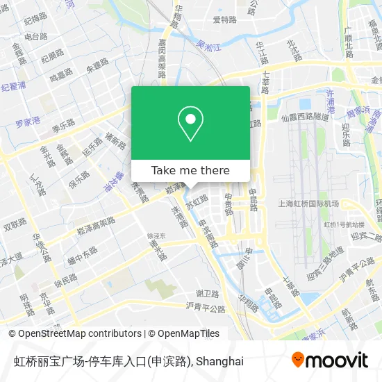 虹桥丽宝广场-停车库入口(申滨路) map