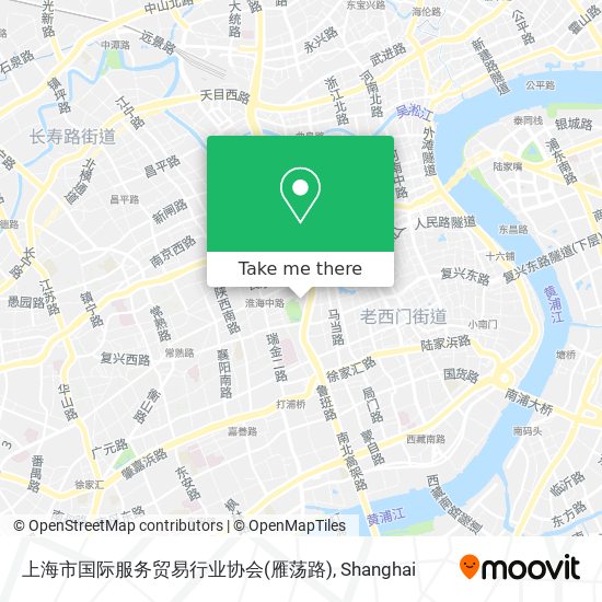 上海市国际服务贸易行业协会(雁荡路) map