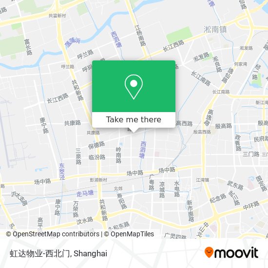 虹达物业-西北门 map