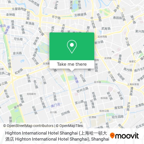Highton International Hotel Shanghai map