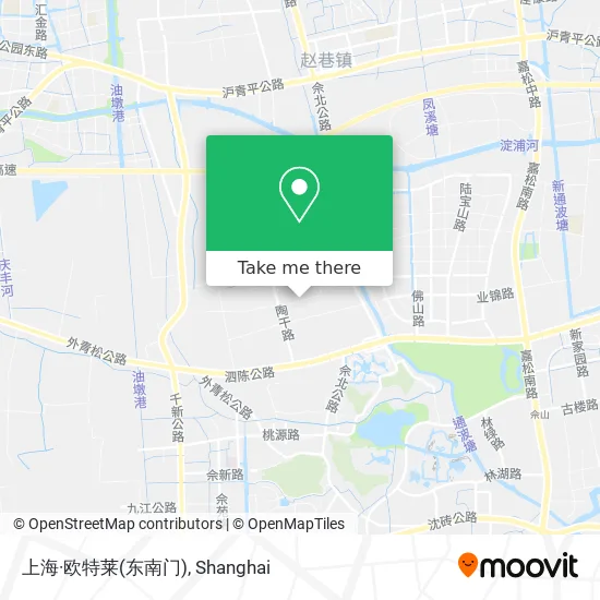 上海·欧特莱(东南门) map