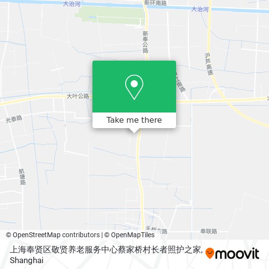 上海奉贤区敬贤养老服务中心蔡家桥村长者照护之家 map